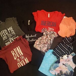 Maternity tees and tank bundle